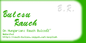 bulcsu rauch business card